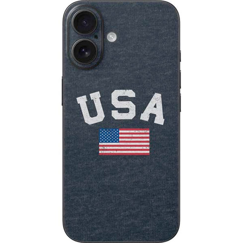 USA with American Flag iPhone 16 Skin