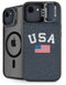 USA with American Flag iPhone 16e Kickstand Case