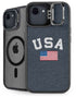 USA with American Flag iPhone 16e Kickstand Case