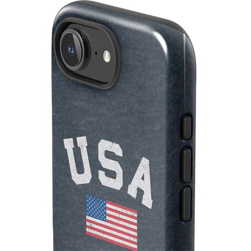 USA with American Flag iPhone 16e Impact Case