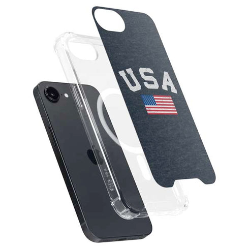 USA with American Flag iPhone 16e MagSafe Case