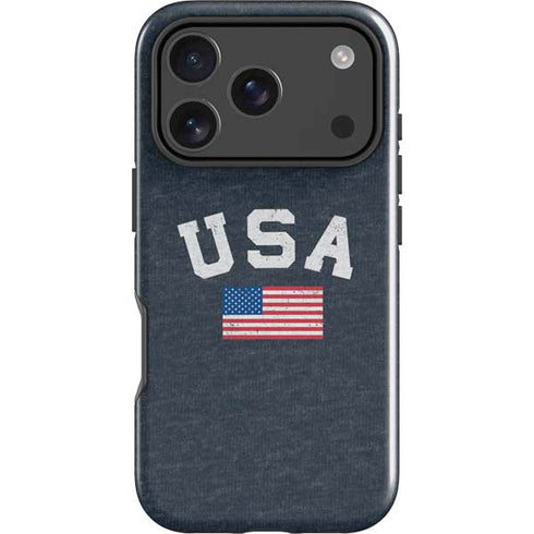 USA with American Flag iPhone 18 Pro Impact Case