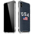 USA with American Flag iPhone X/XS Clear Case