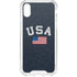 USA with American Flag iPhone XS Clear Case