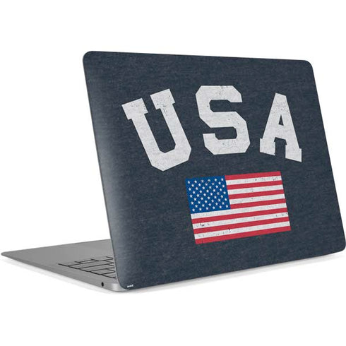 USA with American Flag Apple MacBook Air Skin