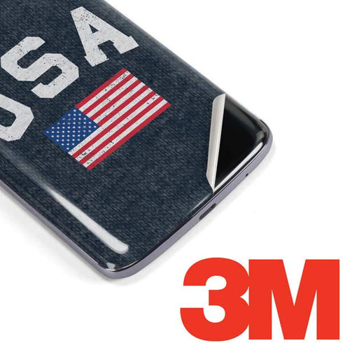 USA with American Flag Moto E5 Plus Skin