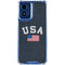 USA with American Flag Moto G 5G (2024) Clear Case