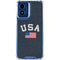 USA with American Flag Moto G Play 4G (2024) Clear Case