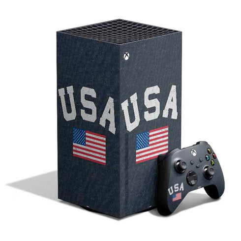 USA with American Flag XBox Series X Digital Edition Bundle Skin