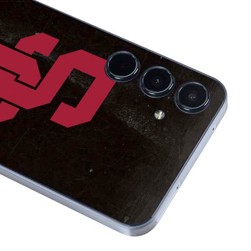 University of Southern California USC Black Distressed Galaxy A35 5G Skin