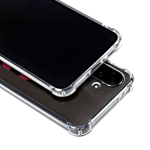 University of Southern California USC Black Distressed Galaxy A36 5G Clear Case