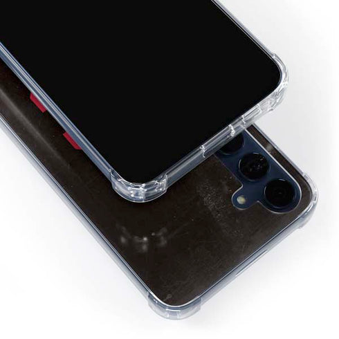 University of Southern California USC Black Distressed Galaxy A55 5G Clear Case