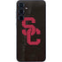 University of Southern California USC Black Distressed Galaxy A55 5G Skin