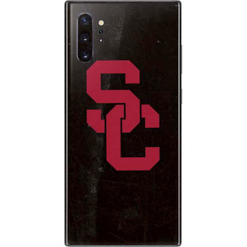 University of Southern California USC Black Distressed Galaxy Note 10 Plus Skin