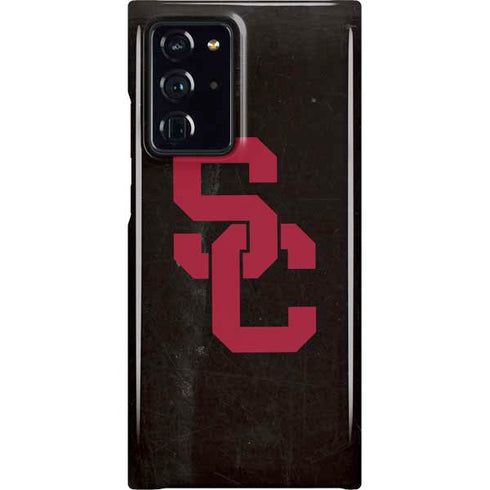 University of Southern California USC Black Distressed Galaxy Cases