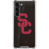 University of Southern California USC Black Distressed Galaxy S24 FE Clear Case