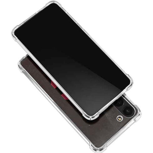 University of Southern California USC Black Distressed Galaxy S24 FE Clear Case