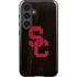 University of Southern California USC Black Distressed Galaxy S25 Impact Case