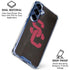 University of Southern California USC Black Distressed Galaxy S25 Clear Case