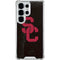 University of Southern California USC Black Distressed Galaxy S25 Ultra Clear Case