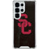 University of Southern California USC Black Distressed Galaxy S25 Ultra Clear Case