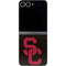 University of Southern California USC Black Distressed Galaxy Z Flip6 Skin