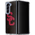 University of Southern California USC Black Distressed Galaxy Z Fold5 5G Clear Case