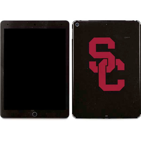 University of Southern California USC Black Distressed iPad Skins