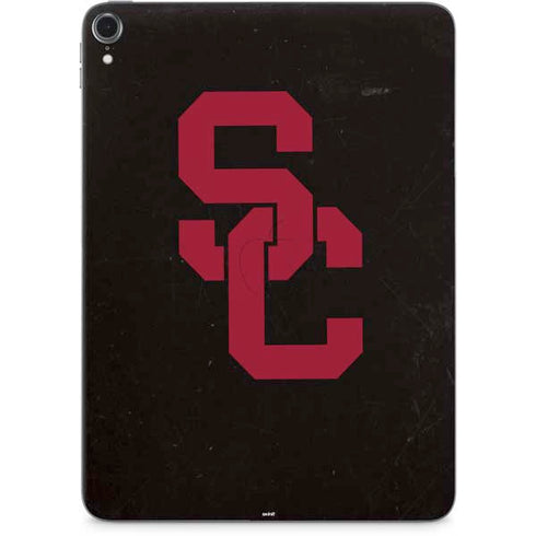 University of Southern California USC Black Distressed Apple iPad Pro Skin