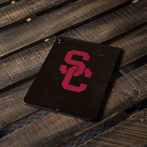 University of Southern California USC Black Distressed Apple iPad Pro Skin
