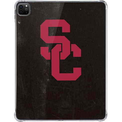 University of Southern California USC Black Distressed iPad Pro 11in (2024) Clear Case