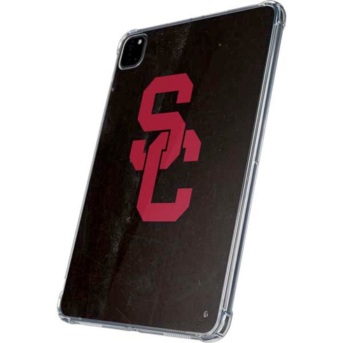 University of Southern California USC Black Distressed iPad Pro 11in (2024) Clear Case
