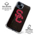 University of Southern California USC Black Distressed iPhone 15 Clear Case