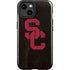 University of Southern California USC Black Distressed iPhone 15 Impact Case