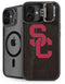 University of Southern California USC Black Distressed iPhone 16 Kickstand Case