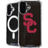 University of Southern California USC Black Distressed iPhone 16 MagSafe Case