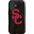 University of Southern California USC Black Distressed iPhone 16 Magsafe Impact Case