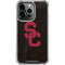 University of Southern California USC Black Distressed iPhone 16 Pro Clear Case