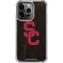 University of Southern California USC Black Distressed iPhone 16 Pro Clear Case