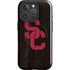 University of Southern California USC Black Distressed iPhone 16 Pro Magsafe Impact Case