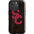 University of Southern California USC Black Distressed iPhone 16 Pro Max Magsafe Impact Case