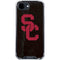 University of Southern California USC Black Distressed iPhone 16e Clear Case
