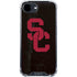 University of Southern California USC Black Distressed iPhone 16e Clear Case