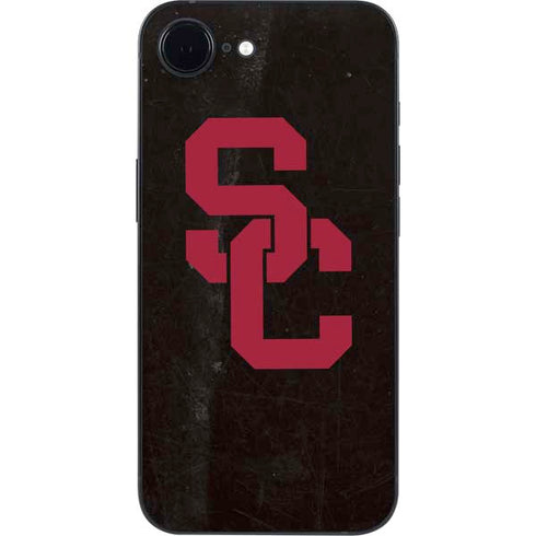University of Southern California USC Black Distressed iPhone 16e Skin