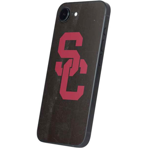 University of Southern California USC Black Distressed iPhone 16e Skin