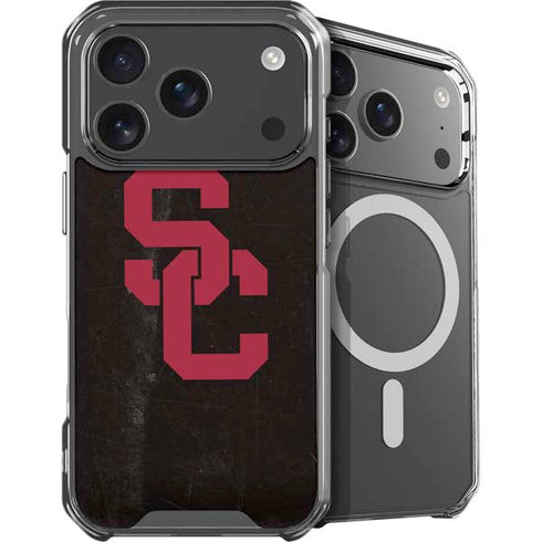 University of Southern California USC Black Distressed iPhone 18 Pro MagSafe Case