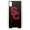 University of Southern California USC Black Distressed iPhone XS Clear Case