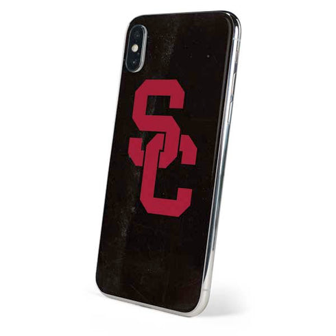 University of Southern California USC Black Distressed iPhone XS Max Skin