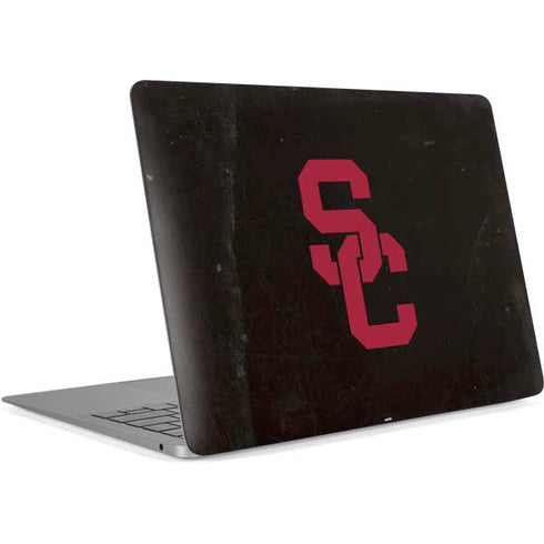 University of Southern California USC Black Distressed Apple MacBook Air Skin