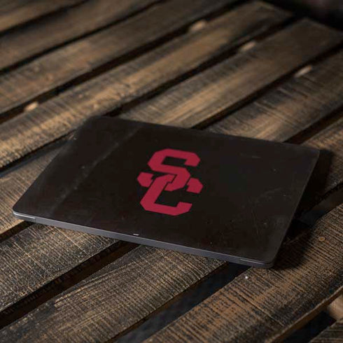 University of Southern California USC Black Distressed Apple MacBook Air Skin